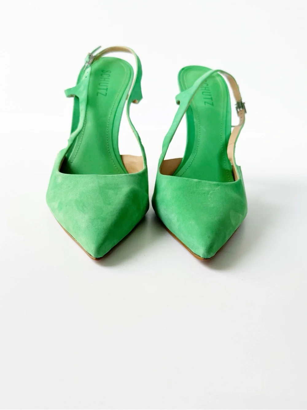 Schultz Boris Slingback Pump in Green | 10
